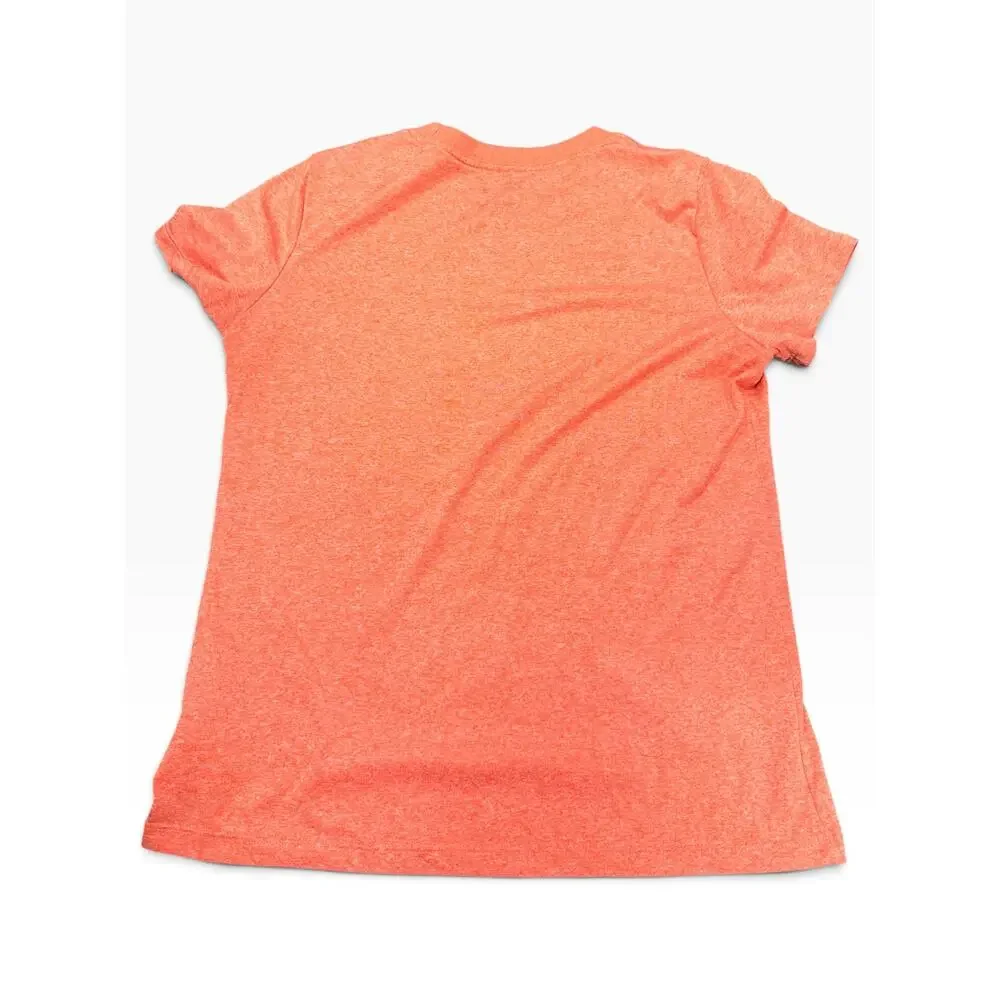 Nike Dri-FIT Men’s M Orange Heather Swoosh Short Sleeve Performance Tee